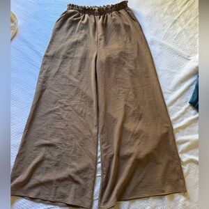 Altar'd State Wide-Leg Brown Pants